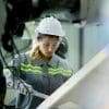 A worker in an automotive factory.